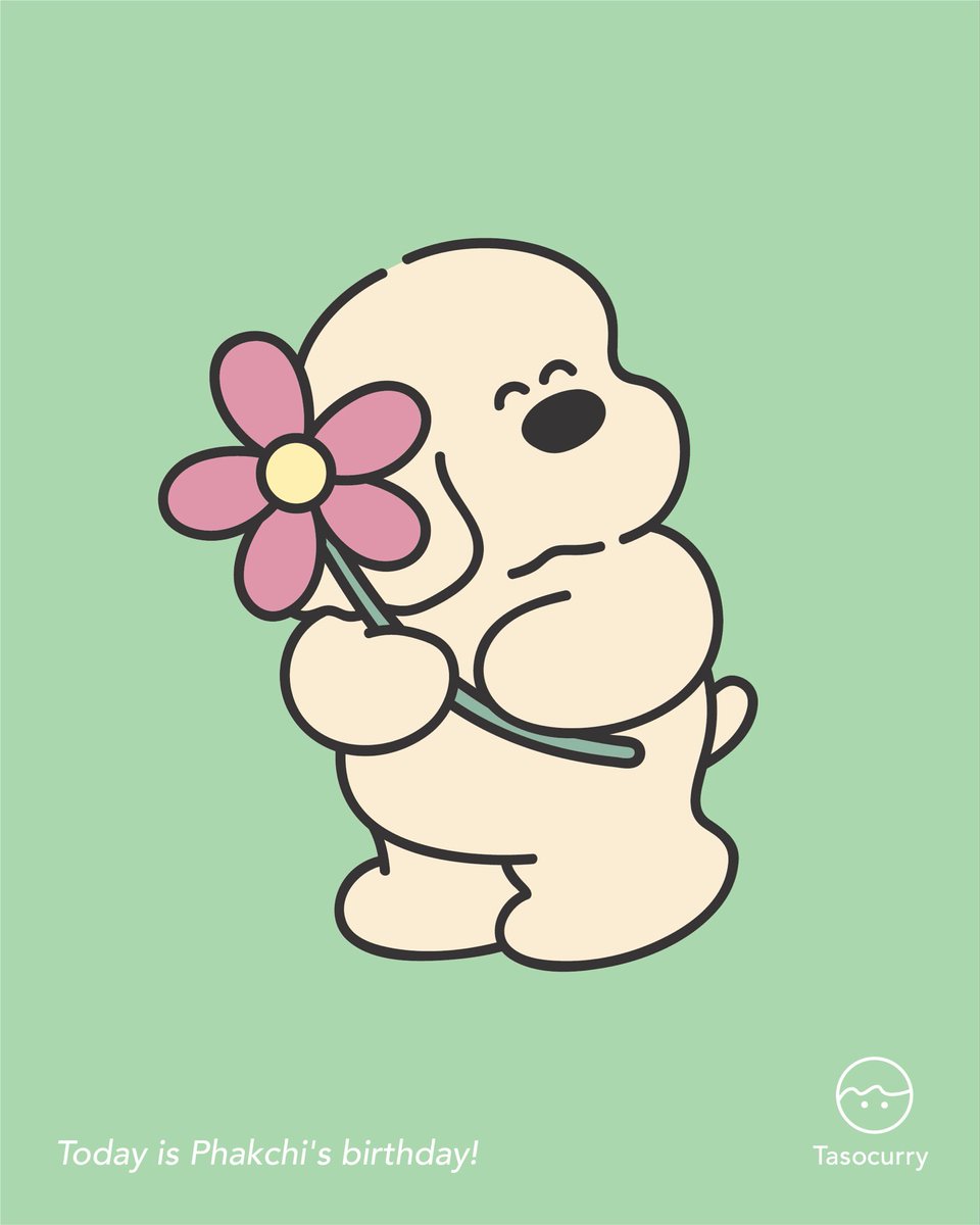 tasocurry's tweet photo. 8月9日は、自分のことを人間だと思っている犬のパクチーの誕生日🎂
おめでとうパクチー！

#イラスト #ゆるいイラスト https://t.co/8lnClK5b0l