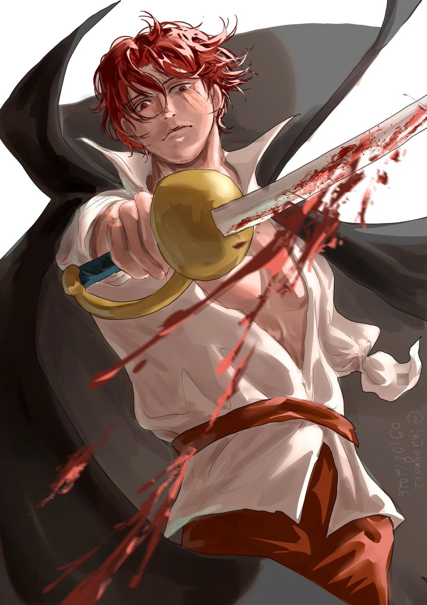 trungroi2's tweet photo. Red hair Shanks 
#シャンクス #ワンピース #ONEPIECE https://t.co/be5ypaMmGZ