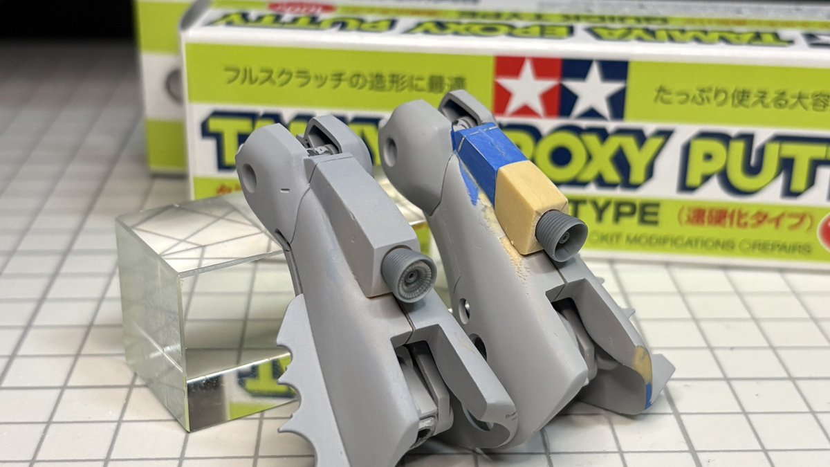 bayashiable's tweet photo. 動画うpしてあります！パテにあれ塗って工作しやすく！
#ガンプラ #gunpla　
YouTubeやってます↓からどうぞ
https://t.co/t1QvFsQ2P0 https://t.co/B0r4ghDFpU
