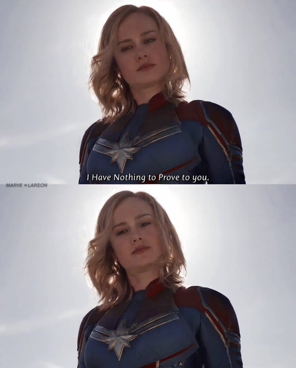 multivercy's tweet photo. Es que sé perfectamente por qué Capitana Marvel no gustó. Lo sé perfectamente. https://t.co/3QNrTfDr3y