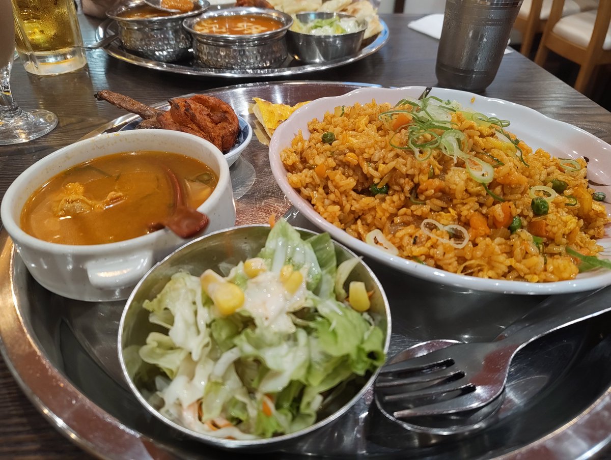 buchi_Meer_VG's tweet photo. インドカレー屋の焼き飯うま。 https://t.co/AqsQRDhUPV