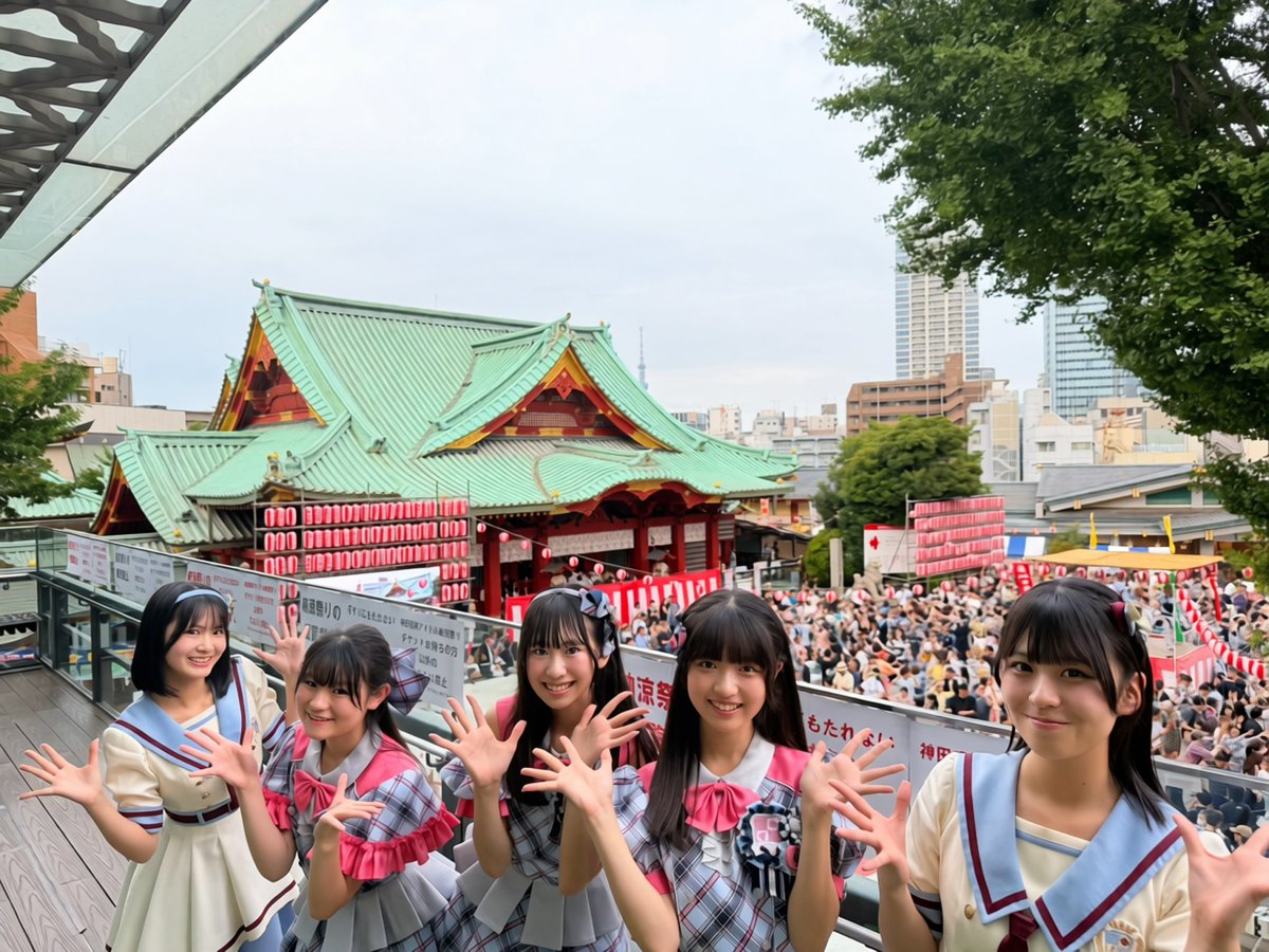 harecham_'s tweet photo. 「神田明神アイドル納涼祭り-DAY2-」
ありがとうございました⛩️🤍

大きなステージでパフォーマンスさせていただけてとても嬉しかったです🎤

次回のライブは、
8/11(火祝) 新田恵海 & NAGANO CLUB JUNKBOX presents
「信州サマーフェスティバル2026」🌻
#ハレチャム も出演させていただきます✨
是非チェックよろしくお願いします！
※終演後特典会がございます

#ナナチャムセトリ
1.ナナイロ（🌸）
2.ハレの日ちゃーみんぐ（☀️）
3.青に咲くシンフォニー（🌸☀️）
4.まっさらアオハルセンセーション！（🌸☀️）