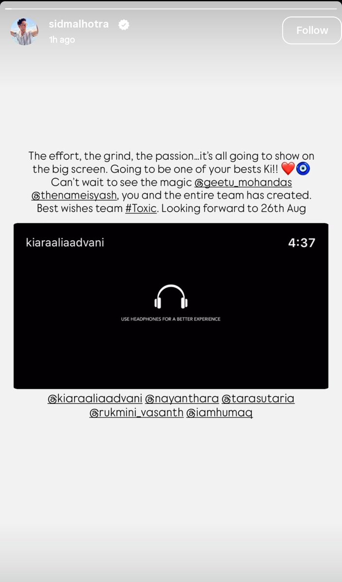 kunalreviewer's tweet photo. #KiaraAdvani husband Siddharth Malhotra reaction on #ToxicTrailer 🙌🙌💥💥

Haters meltdown🤣🤣🤣

#Yash #YashBOSS #Toxic #ToxicTheMovie https://t.co/8Bg2ZyCb4Q