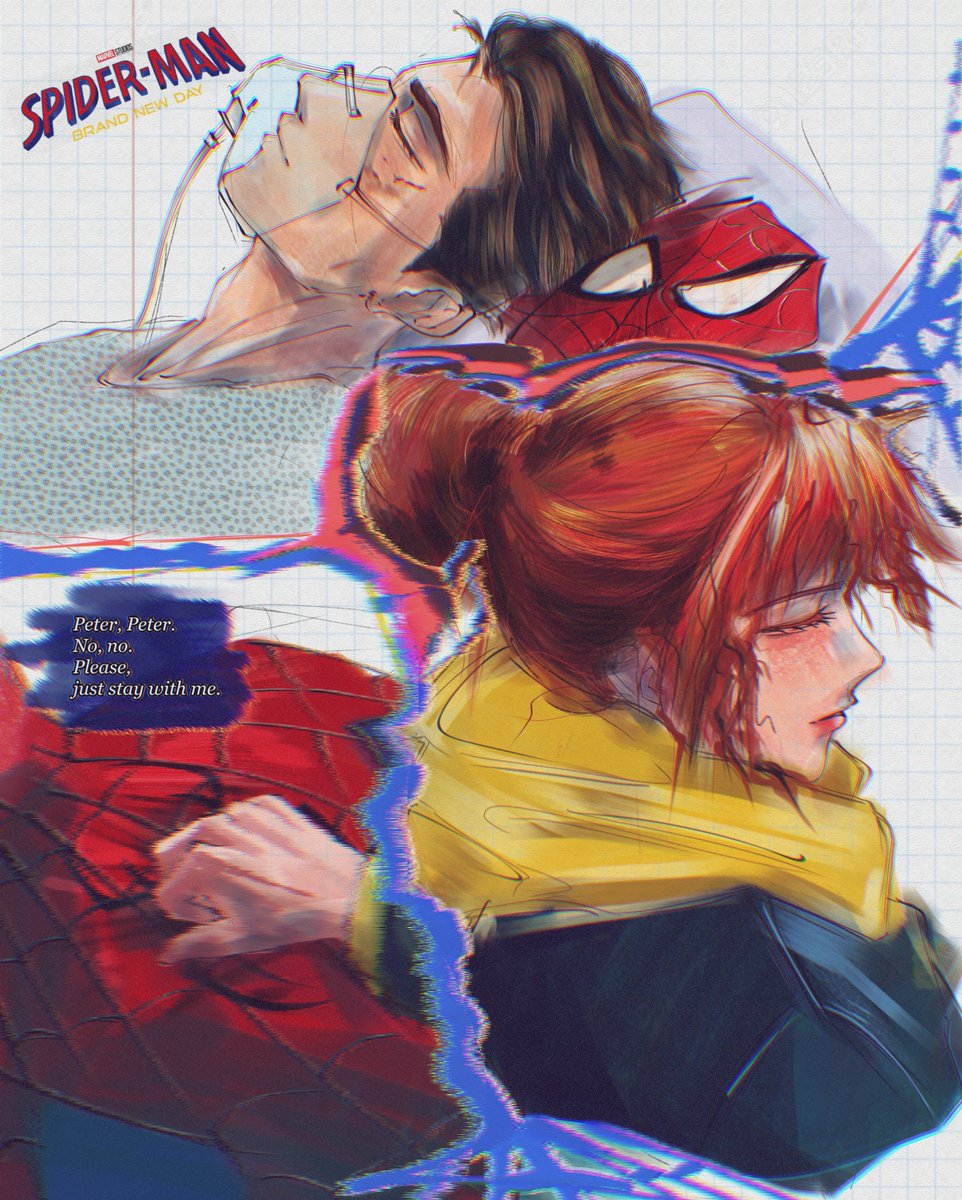 arixxverse's tweet photo. Stay alive Peter,
stay lively. 

#SpidermanBrandNewDay #Spiderman https://t.co/KP5BFCya6j