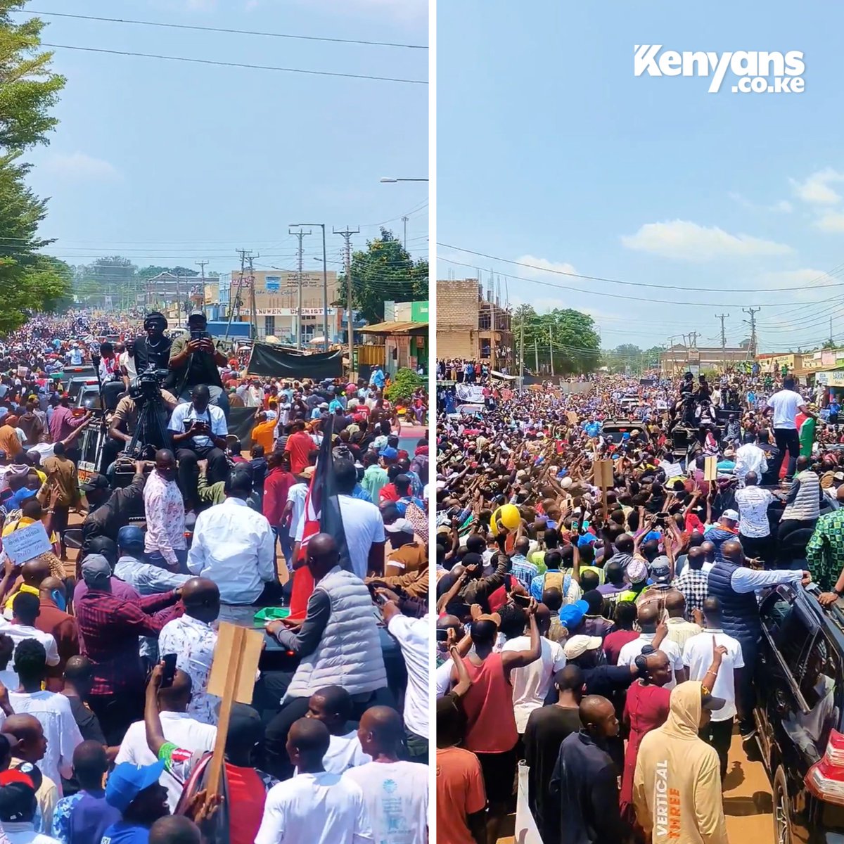 Kenyans's tweet photo. Sifuna's reception in Mumias https://t.co/RyQK06oZbr