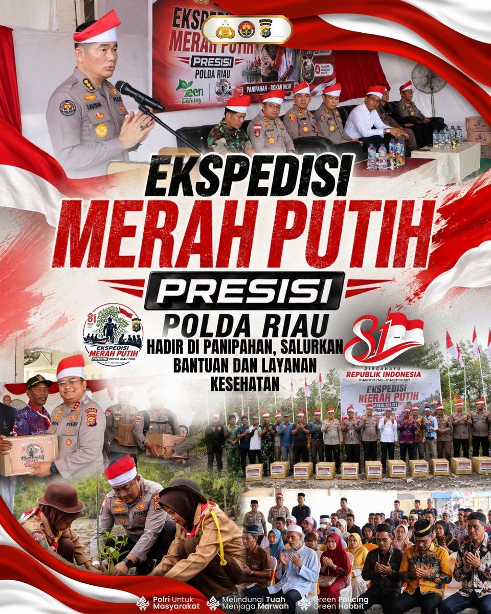 joedhattnt's tweet photo. Ekspedisi Merah Putih Presisi Polda Riau hadir di Panipahan Rokan Hilir https://t.co/cuSoYq1YzC