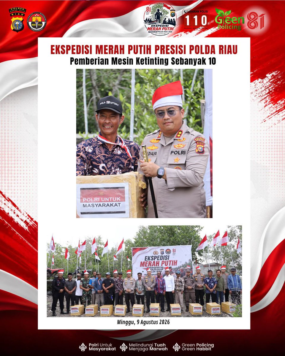 joedhattnt's tweet photo. Ekspedisi Merah Putih Presisi Polda Riau hadir di Panipahan Rokan Hilir https://t.co/cuSoYq1YzC
