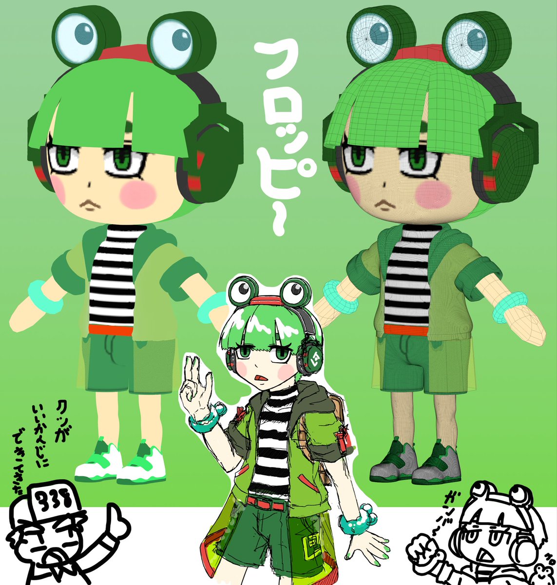 SasahaPanda's tweet photo. #nomadsculpt #創作 #練習 #オリキャラ
海外の動画とか参考に試行錯誤して色々と知識がついてきたぞ！
焦らず使い方を楽しく習得しつつ、フロッピー君の完成まで進めていくぜ！ https://t.co/MufaQ818HQ
