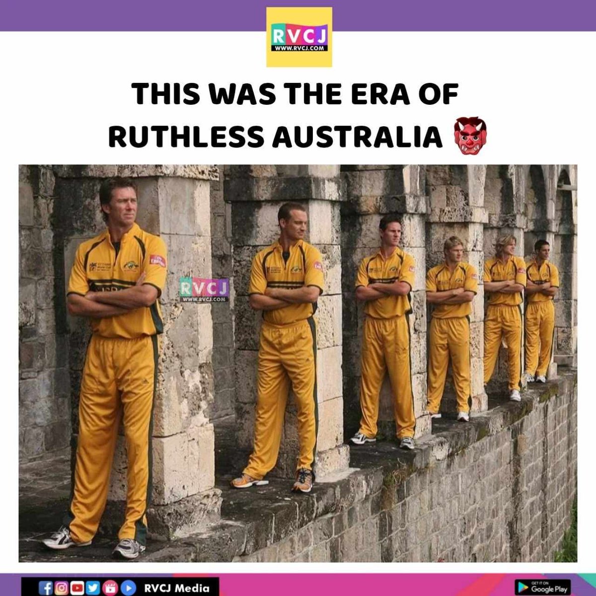 RVCJ_Sports's tweet photo. The ultimate era of dominance that struck fear into every opponent in world cricket!
Unstoppable, fearless, and unmatched—the legendary Australian lineup of the 2000s.

#AussieCricket #CricketHistory #WorldChampions #CricketLegends #GoldenEra https://t.co/KV4PFrKAb5