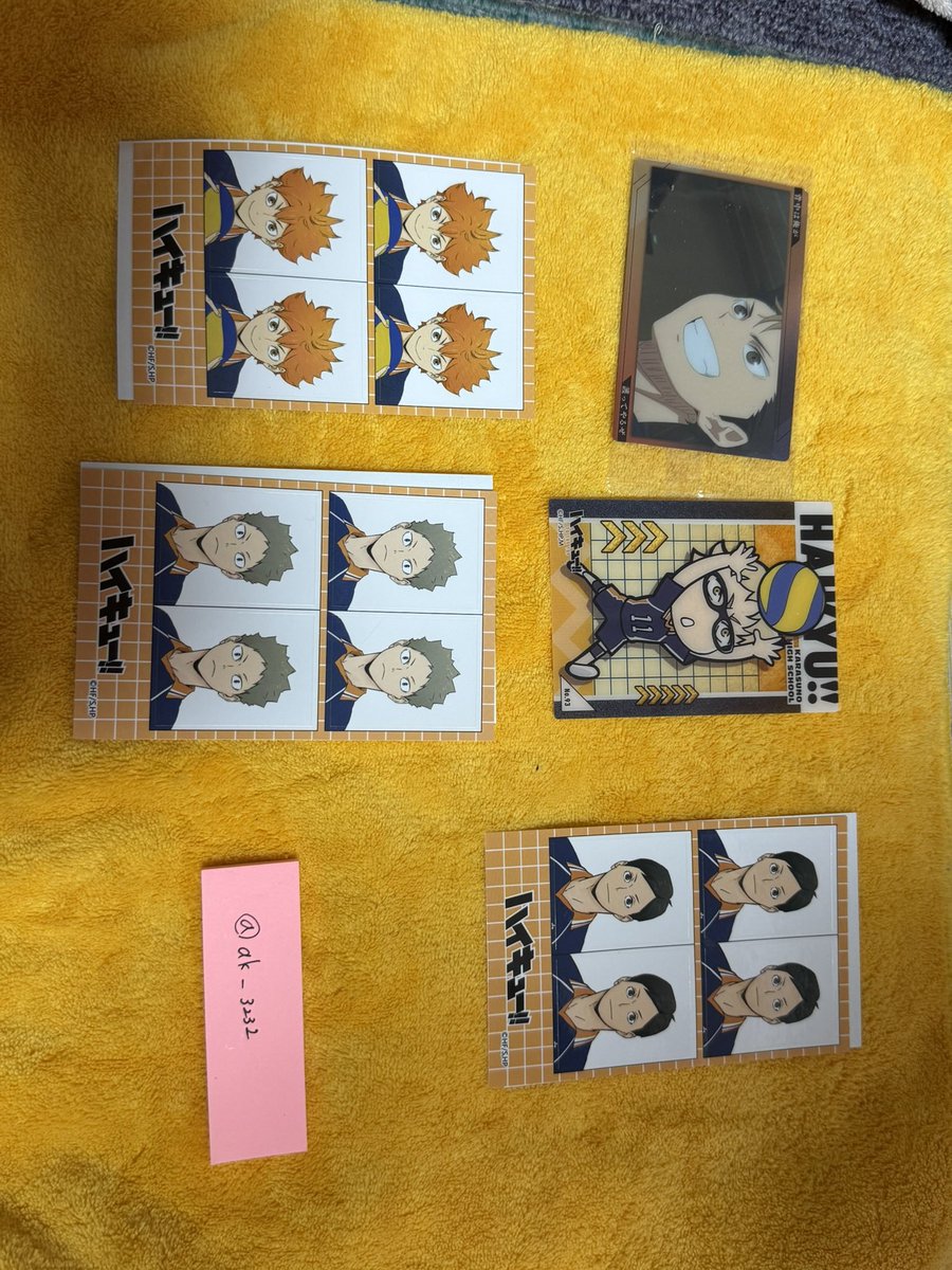 ak__3232's tweet photo. 【交換】ハイキュー  頂きストア  名札クリップ フォトカード 他(ツリーに続く)

譲：お写真のもの
求：影山、菅原

郵送でのお取引を希望いたします。検索よりお気軽にお問い合わせください😌(異種交換も可) https://t.co/IrwcN4SwZr
