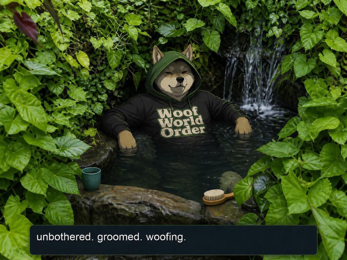 wasabilayi12's tweet photo. @Johncoin_ GM, just watching the volume stream straight into $WOOF on the robinhood chain.

@shibinhoodx https://t.co/MgJEguSf20