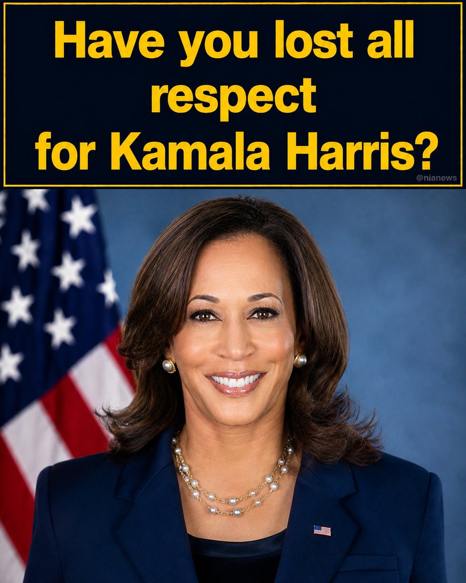 HazelLiaqa4848's tweet photo. Have you lost all respect for Kamala Harris?
🅰️Yes
🅱️No
And why so? https://t.co/M17PRAf5AE