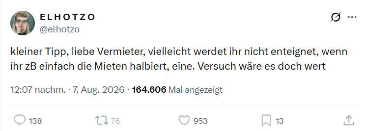 Leo_nie_Bruder's tweet photo. 164.606 Leute schauen sich diesen ökonomischen Totalausfall an.
#ElHotzo #OERRabschaffen https://t.co/cEFkxE2v8Y