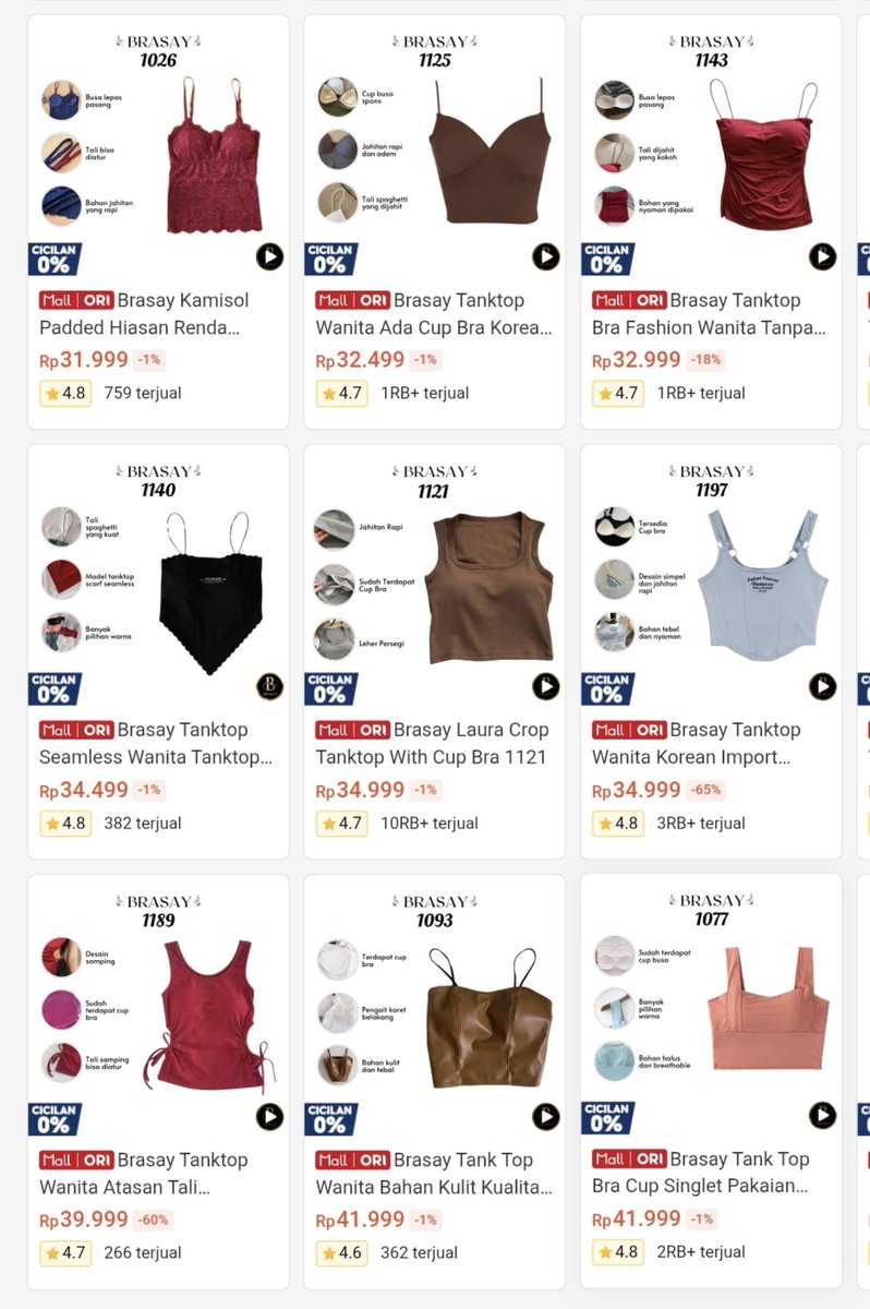 xstarinyreyes's tweet photo. IN THIS ECONOMY INI HARTA KARUN SIH ‼️

nangis banget masih bisa nemu bra dan tanktop harga 30rb an 😭😭

🖇 https://t.co/9nsqFaTLWw https://t.co/gxMtpdSfoP
