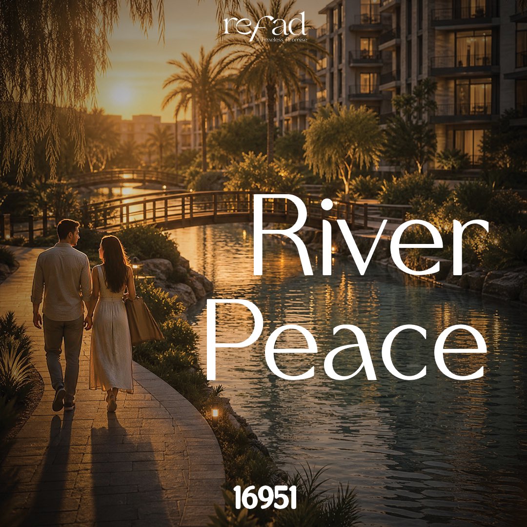 arkaniaeg's tweet photo. Dawn mirrors upon the river, Steps embrace the horizon. Where children play safely and nights whisper under stars. With one touch, luxury settles around you. 
REFAD — A Timeless promise.
✆ 16951 https://t.co/cclbSIDFbY