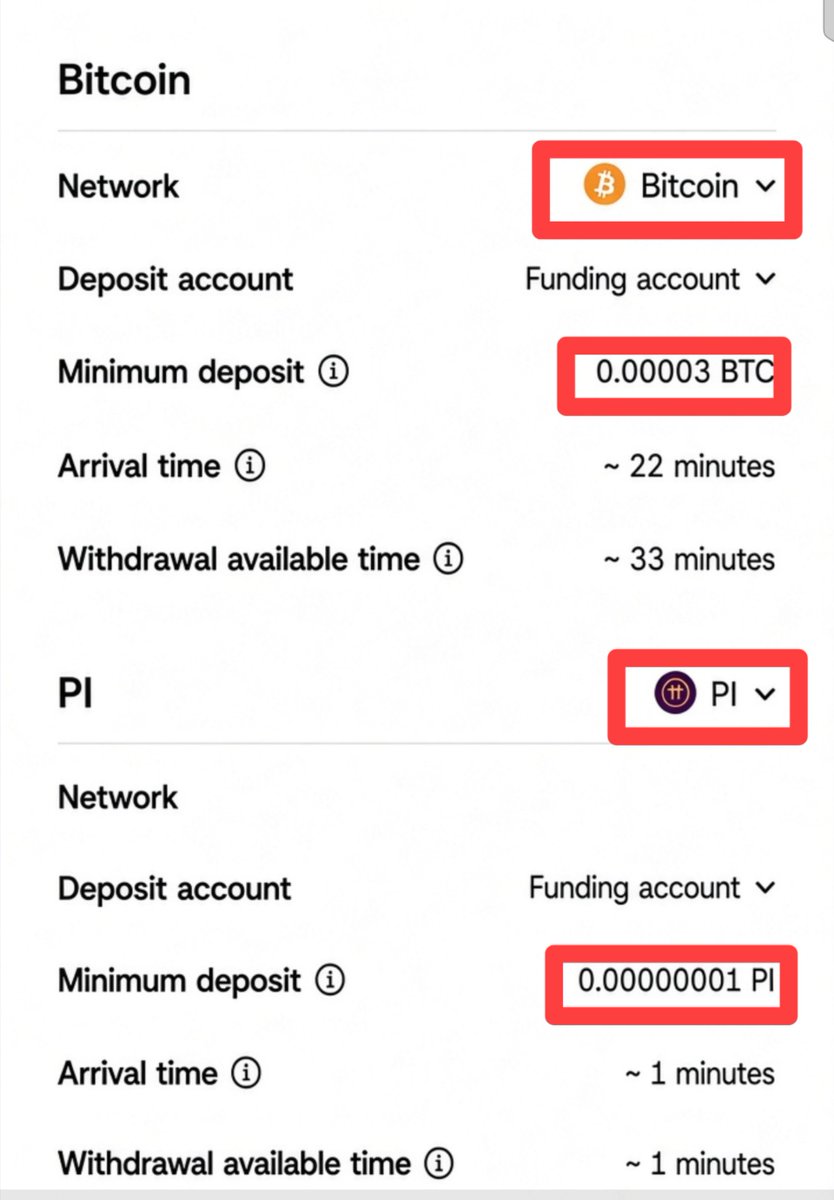 DokponouH's tweet photo. 🥧🔥 Examinons de plus près le montant minimum de dépôt de $PI sur OKX !

📌 $PI : montant minimum du dépôt — 0,00000001 PI
₿ Bitcoin : dépôt minimum — 0,00003 BTC

Ce qui est particulièrement intéressant, c’est que même si 1 BTC vaut actuellement environ 64 828 $, le dépôt minimum requis est de 0,00003 BTC. 💰📊

Cela montre qu’une plateforme comme OKX peut permettre l’utilisation de très petites fractions d’un actif. Pour $PI, le montant minimum affiché est encore plus petit : 0,00000001 PI. 🥧⚡

🤔 Alors, si cette très petite unité de dépôt reflète une volonté de rendre $PI accessible à tous, quelle pourrait être la valeur de PiCoin lorsque son utilité et son écosystème atteindront leur plein potentiel ? 🚀💜