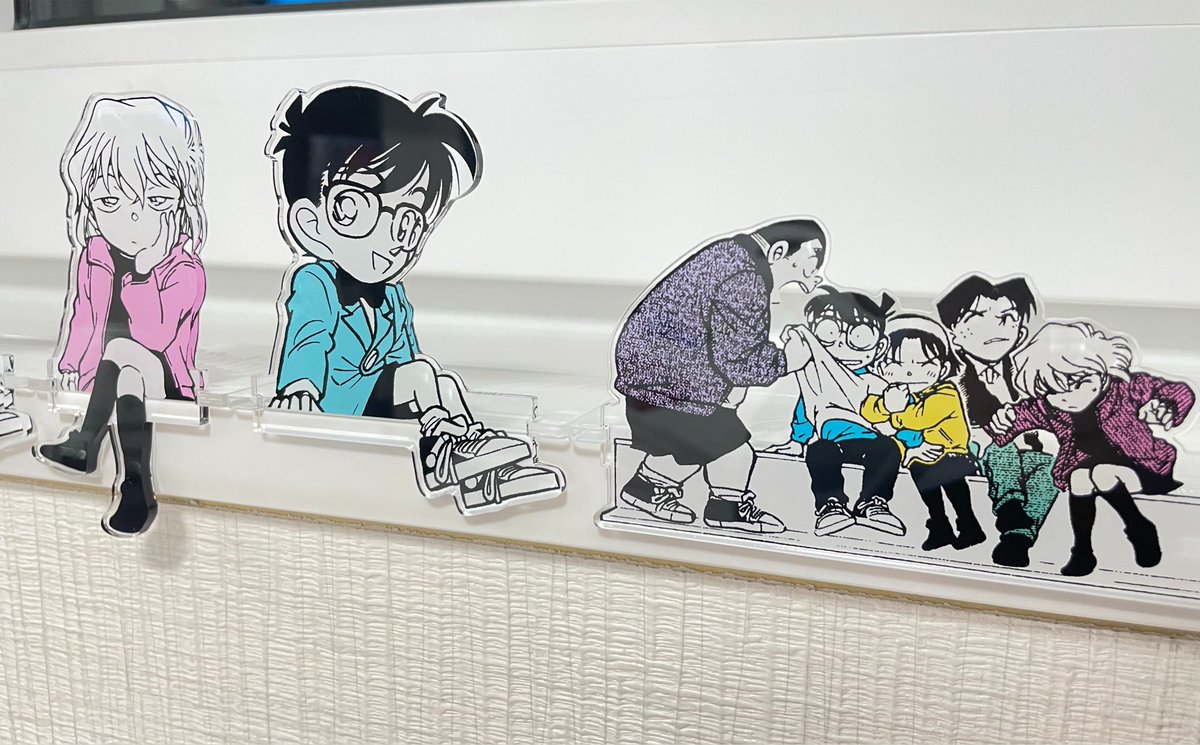 Conarun's tweet photo. あとこのお座りアクスタがあまりにも良すぎて本当に最高🩵🩵🩵
少年探偵団なのも激アツだし、コナンと灰原もかわいいし😍
アベノハルカスで撮ったら映えた🤍 https://t.co/Hm233cHYDZ