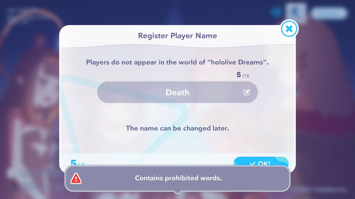Death_vtuber's tweet photo. Wanna play Hololive Dreams but I'm not allowed. 😿 https://t.co/mk3ilc40KH