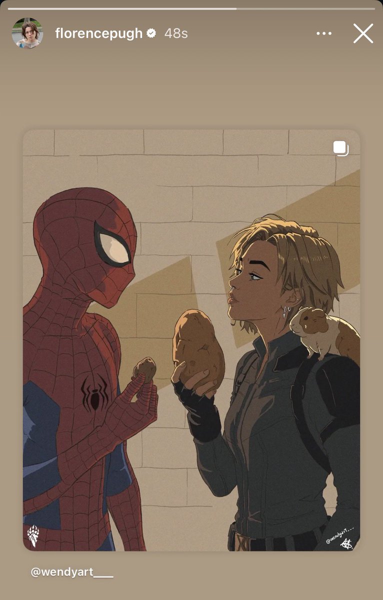 bestofpugh's tweet photo. florence pugh being the #1 peter/yelena fan is very important to me https://t.co/BtA83zOAOj