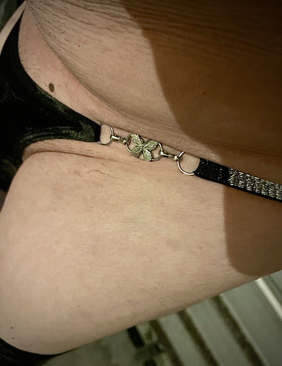 ASemimental's tweet photo. Little bit of detail on the tiny black thong I found… 🦋 https://t.co/GrFFnANsR1