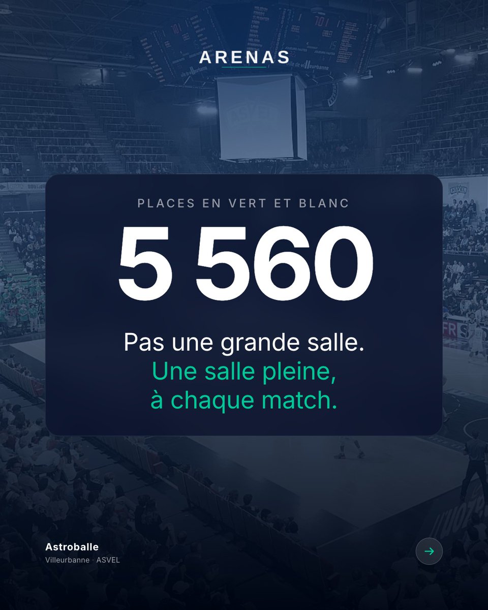 arenas_app's tweet photo. L'antre verte du club le plus titré du basket français.

Ton souvenir préféré à l'Astroballe ?

#asvel #villeurbanne https://t.co/GVouDZ41t5