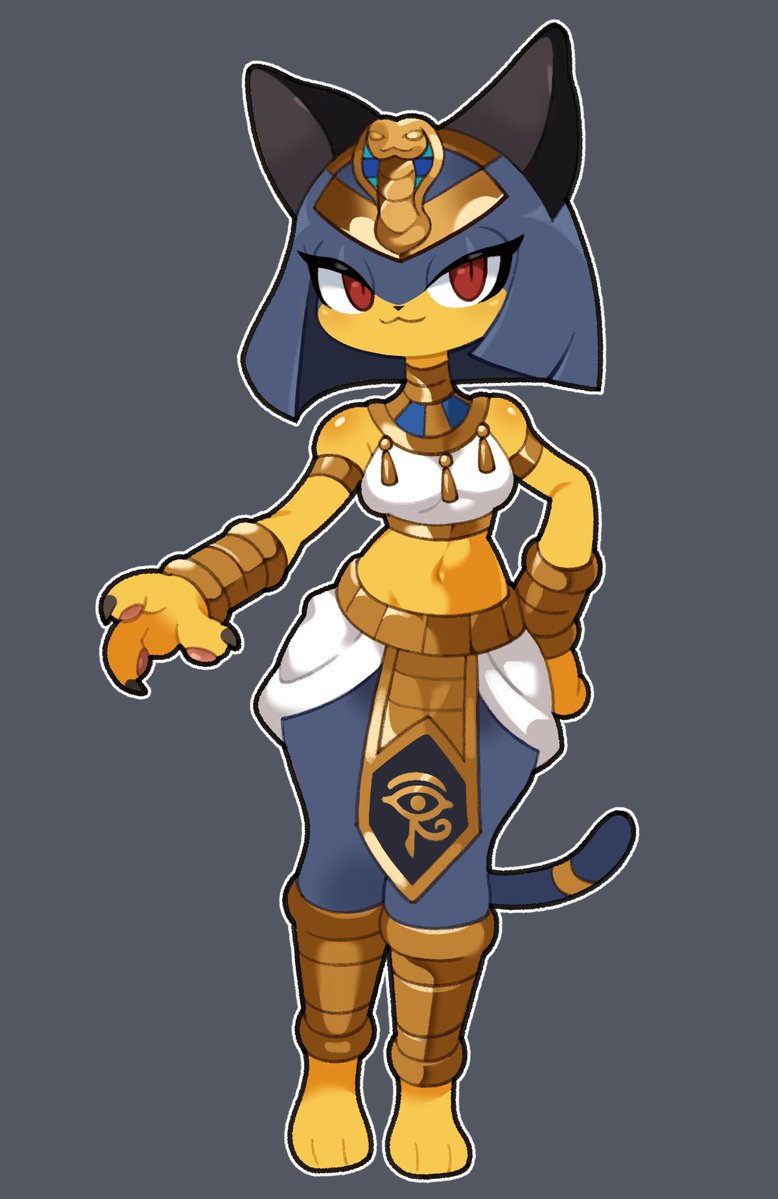 Keungpul12's tweet photo. Sekhmet &amp; Leafan 🐱🐼 #Palworld https://t.co/m6zWYGXBVR