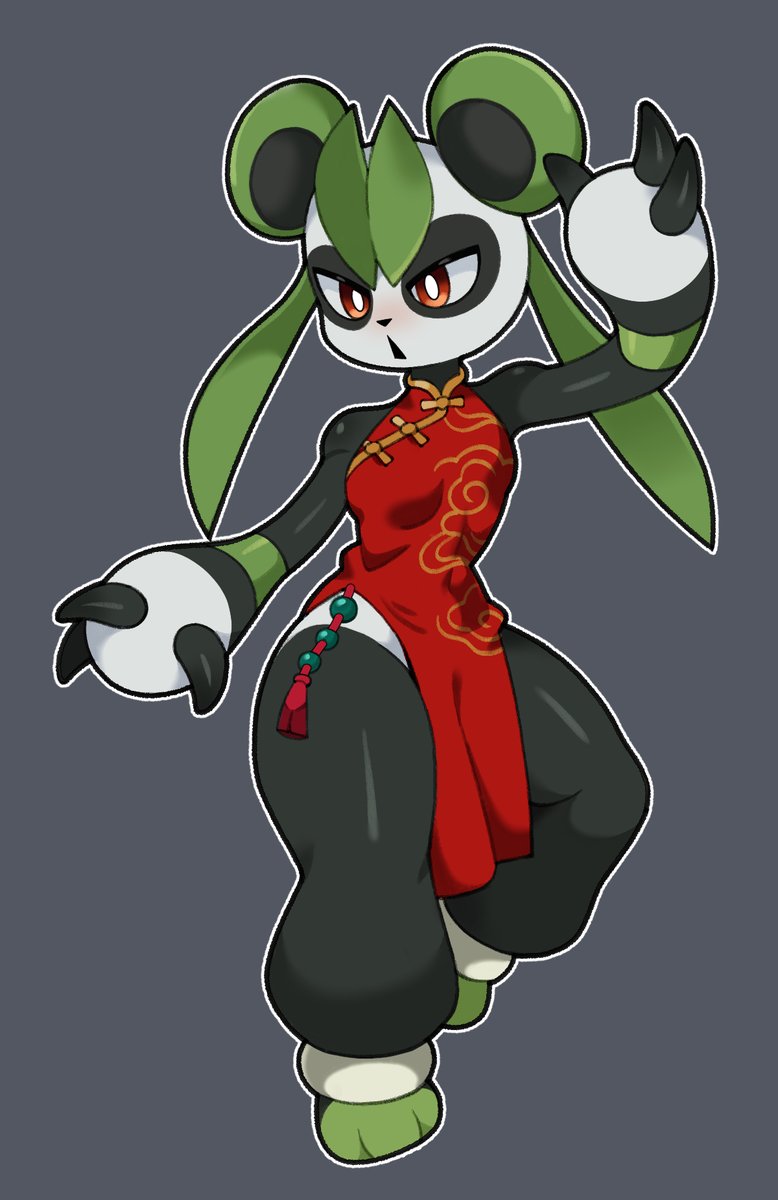 Keungpul12's tweet photo. Sekhmet &amp; Leafan 🐱🐼 #Palworld https://t.co/m6zWYGXBVR
