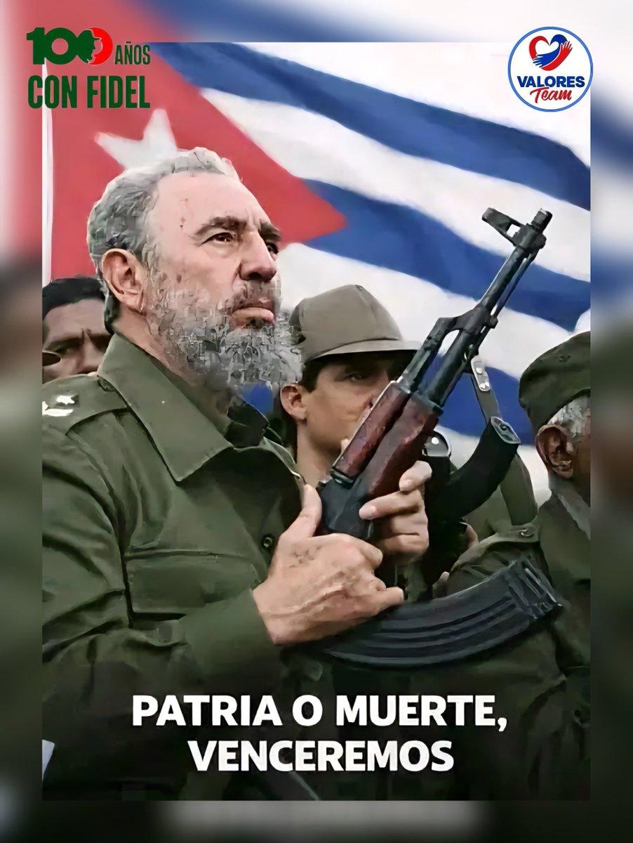 ValoresTeam1's tweet photo. 🗣#DomingoEnFamilia recuerdo que “No hay nada comparable al sentido de la dignidad y del honor. No hay nada comparable al sentido del patriotismo y al orgullo de los hombres y mujeres de un pueblo revolucionario."
👉Pensamiento basado en los principios y valores.
#100AñosConFidel https://t.co/bGds8QHDTH