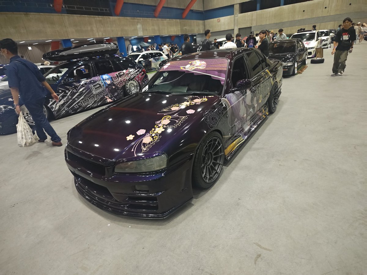 nameromnons's tweet photo. 長岡痛車イベ終了！！
すごい楽しかったし34のことで色々教えてもらえてすごく勉強になりました！！
また色々お話聞けたら嬉しいです！！
ありがとうございました!! https://t.co/DT8CSOtx9F