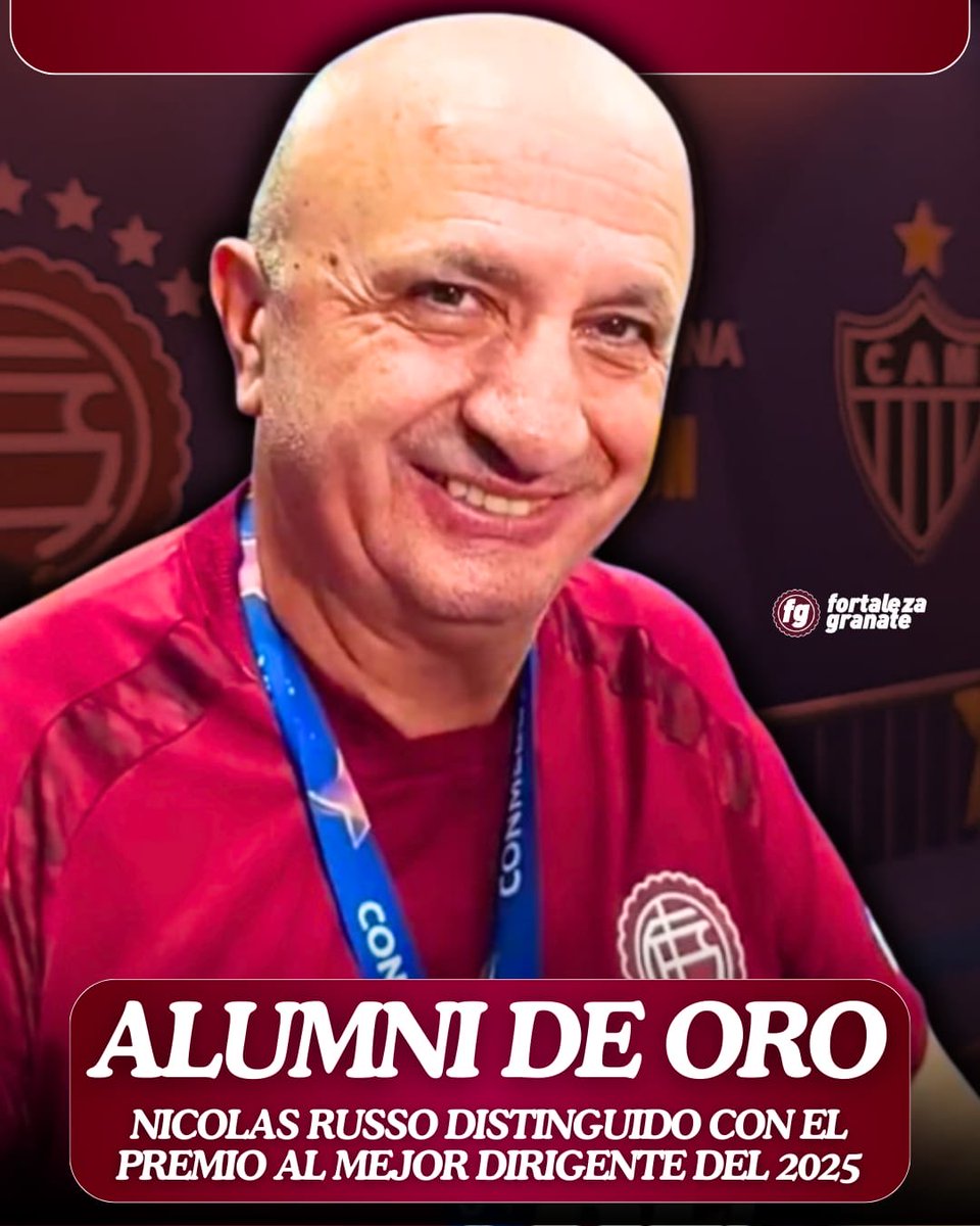 granafana's tweet photo. Russo Alumni de Oro hizo de todo para quedarse como Presidente y manejar a #Lanús a su antojo. Amenazó con presentarse solo, para no romper la “unidad” subió a 38! los miembros de la CD, no blanqueó que hizo con los casi 12 millones recibidos por Copa y Recopa. Futuro negro. https://t.co/YBH4oJvE2E
