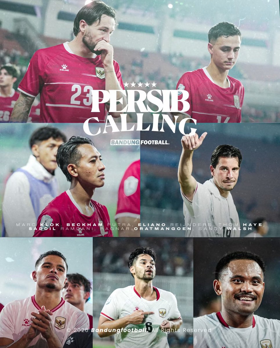 bandungfootball's tweet photo. With their campaign in ASEAN Hyundai Cup 2026 over, let’s welcome them back again.

Thank you for your fight with Garuda. 👏🦅🇮🇩

It’s time for #PersibCalling 😀🔵✊✨

#BandungFootball #BFCOM #Persib #Bobotoh https://t.co/WDGdUSVkpR