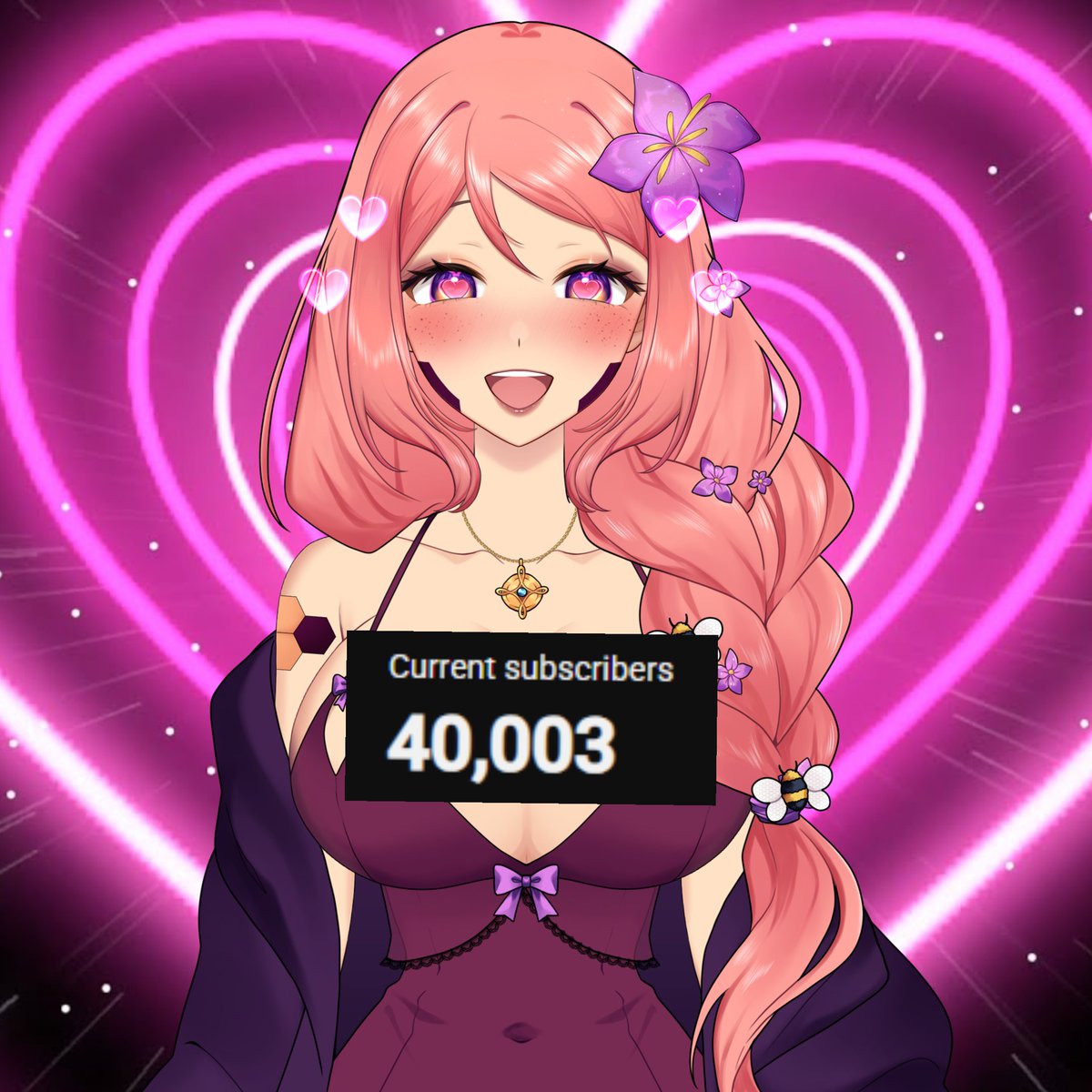 MaraVespidae's tweet photo. Woke up to 40,000 subscribers on Youtube, holy shiiiit! 🩷 Thank you all SO SO much!! 🥰💝 https://t.co/a3J8SOAFgd