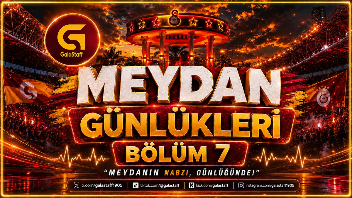 Galastaff1905's tweet photo. 🔥 MEYDAN GÜNLÜKLERİ – BÖLÜM 7 YAYINDA!

Galatasaray gündemini konuşuyor, gelişmeleri birlikte değerlendiriyoruz. 🟡🔴

💬 Sizce gündemin en önemli konusu ne?
Yorumunuzu yazın, yayını beğenmeyi ve paylaşmayı unutmayın!
📺 İzlemek için:
https://t.co/7FRSSiiBqv

#Galatasaray #GalaStaff #MeydanGünlükleri #TransferGündemi #GS