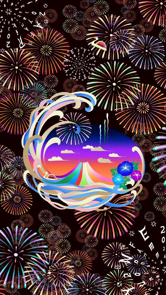 NishiokaPencil's tweet photo. 私立恵比寿中学FAMIEN2026花火衣装アートワークを担当しました。衣装デザインは寄森久美子さん。EBICHU×FAMILY×SUMMER=FAMIENをテーマに夏のモチーフで賑やか華やかに。FAMIENのあのブチアゲ感をビジュアルに出来たと思います。８人揃っての総柄感も好き。家に帰るまでが遠足。皆さまお疲れ様でした☆ https://t.co/tk380gvQg5