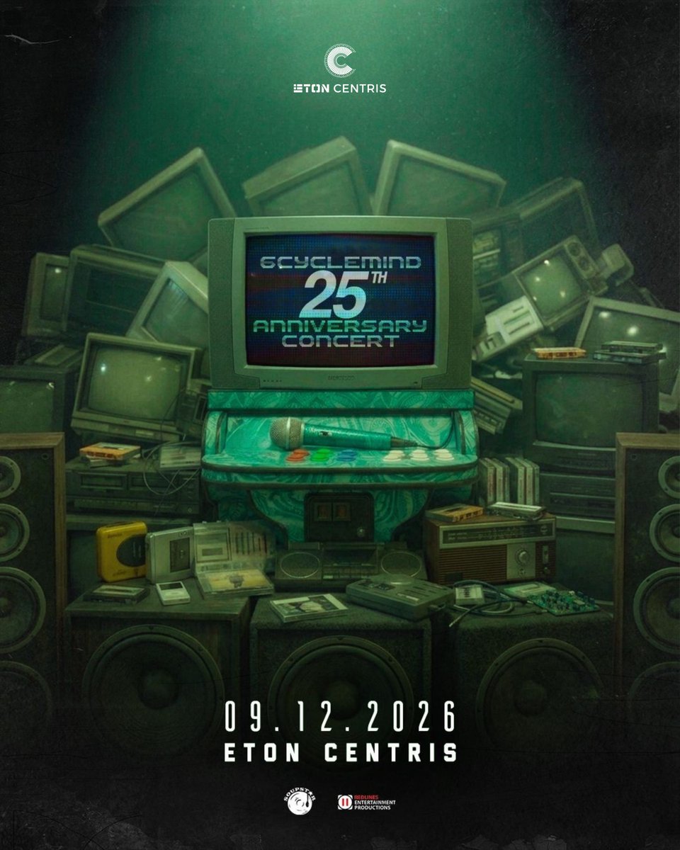 6cyclemind's tweet photo. "Sige lang, sandal ka na"
09.12.2026
ETON CENTRIS
#25yearsof6cyclemind #opm #soupstar #6cyclemind https://t.co/u7JFP9El5u