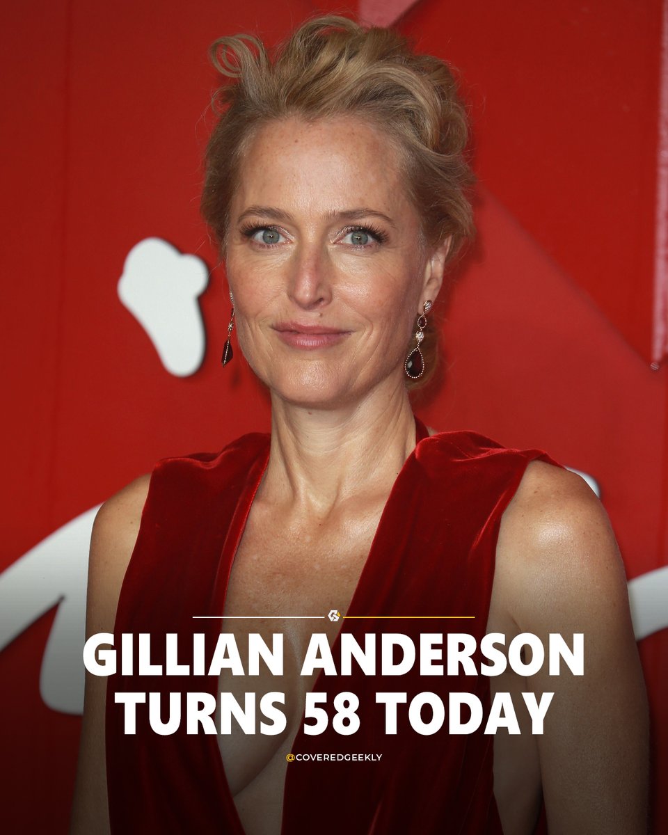 CoveredGeekly's tweet photo. Gillian Anderson turns 58 today 🎂 https://t.co/aSoEVdGA30