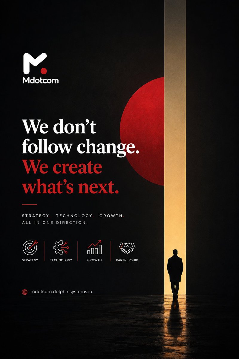 ArasyManoochehr's tweet photo. We don’t follow change.
We create what’s next.
Strategy. Technology. Growth.
One connected direction.
We don’t follow change.
We create what’s next.
Strategy. Technology. Growth.

https://t.co/ZptBrEuP4c

#Mdotcom #AI #CRM #FutureOfBusiness https://t.co/JYlSRMRAR1