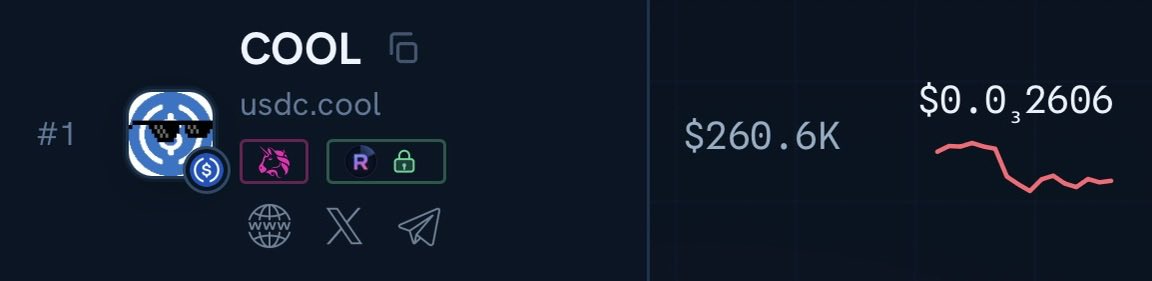 Baggyfactory's tweet photo. Yesterday, the X account that created the https://t.co/uCoZ04yU6T dashboard started spreading FUD about $COOL on Arc

Instead of talking with the community, they chose to create panic

I’m still holding 100% of my bag (+1%)

The only thing that still worries me is the name.

The token name is « https://t.co/uCoZ04yU6T »

If this person launches another token or keeps putting scam warnings on the https://t.co/uCoZ04yU6T website, it could keep scaring people away

That’s why I also bought the other $COOL, the one named « USDC is Cool »

There is no connection to that person anymore

For me, « USDC is Cool » is the strongest narrative on Arc

I wish things didn’t happen this way

But as a trader, I know how these situations can end

This time, I’d rather be early than regret it later

Just my opinion

I’ll keep holding both

https://t.co/f7i1taFBVT
0xacd3c4ae00ddac5cd857d83424cf4eb85f32ad8f

Usdc is cool
0xeb64987643db71c76b2a2be7e723decc995e5b37