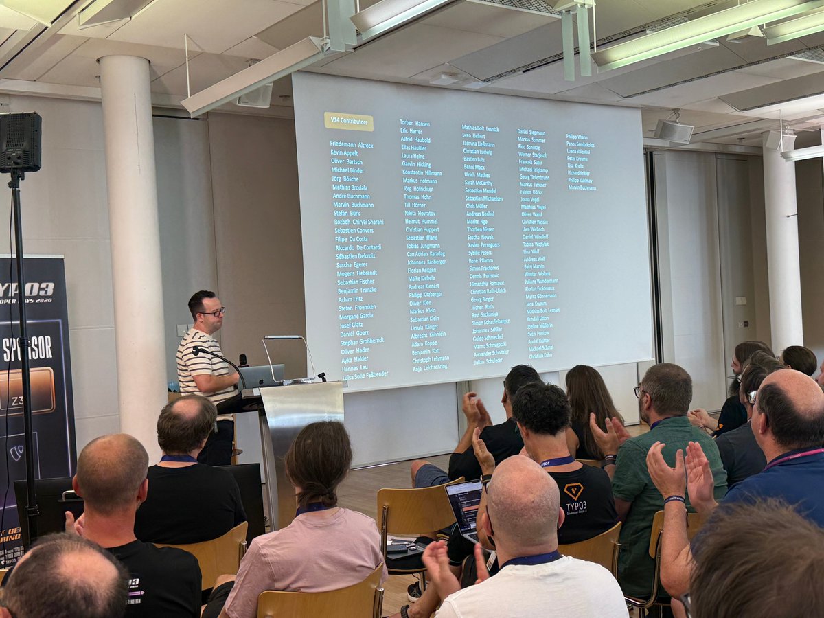 ErHaWeb's tweet photo. What a moving #T3DD26! A special sense of optimism: clearer structures, influential new ideas, new technical possibilities, great organisation and a #TYPO3 community supporting one another in times of change.

Sharing is in our DNA, and we benefit from it more than ever. ❤️ #T3DD https://t.co/49wbQcE85I