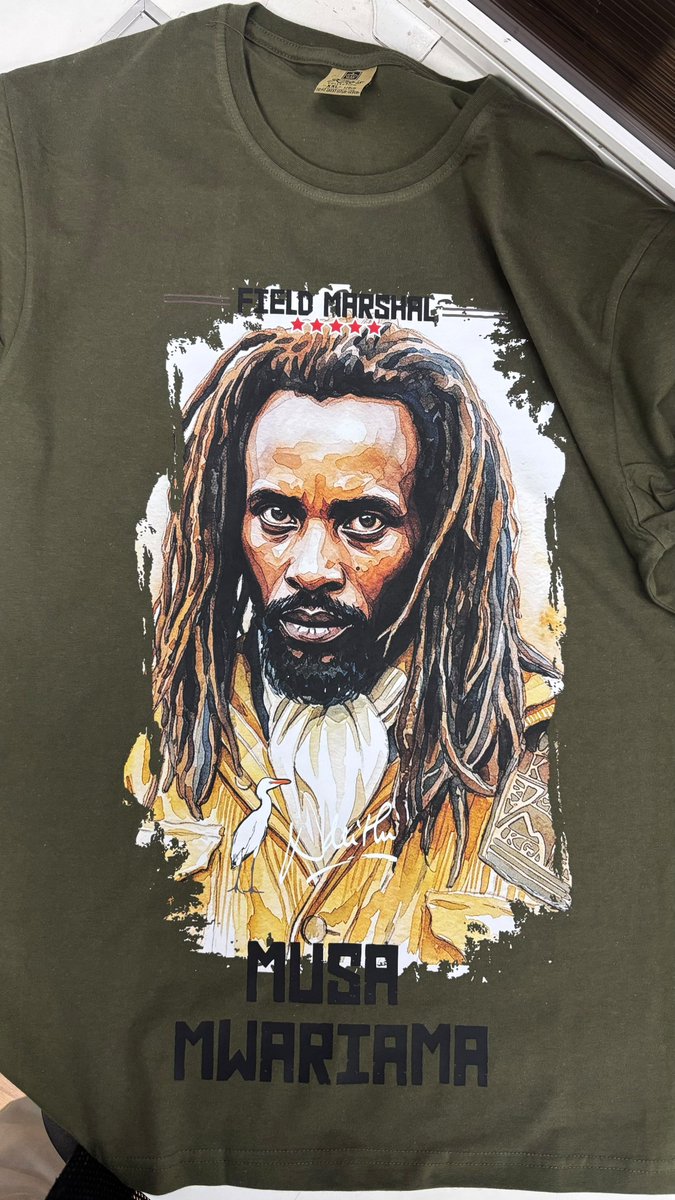 ndeithikariuki's tweet photo. Field Marshals Collection merch, Dedan Kimathi tshirt. 

Other designs available: FM Muthoni wa Kirima, FM Musa Mwariama and FM Baimungi Marete.

DM me to order yours.

#dedankimathi #FieldMarshalsCollection #MauMau #liveartwithndeithi https://t.co/fImtnuETvh
