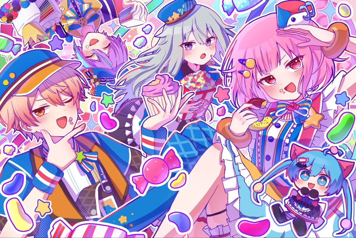 nunu_nu_1223's tweet photo. にっこり調査隊！！🍬🍭✨️
 #プロセカの思い出MV #prsk_FA https://t.co/yypOsUTrLJ