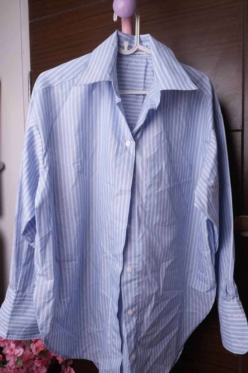 Choiinkorea's tweet photo. Hyde apparels Soho Shirt สีbaby blue ผ้าTC 100บาท ค่าส่ง30  #ส่งต่อ #ส่งต่อเสื้อผ้า #ส่งต่อสกินเเคร์ #เสื้อผ้ามือ2 #ส่งต่อเสื้อผ้ามือสอง https://t.co/WTxHhYrQDn