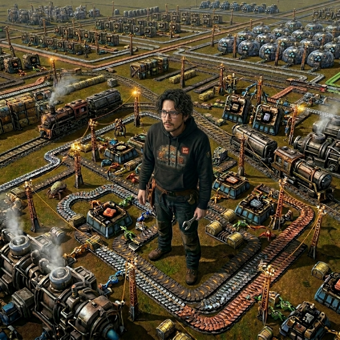 cham_3shift's tweet photo. factorio、いまさらながらめっちゃはまってる https://t.co/yfIZ6bNw8K