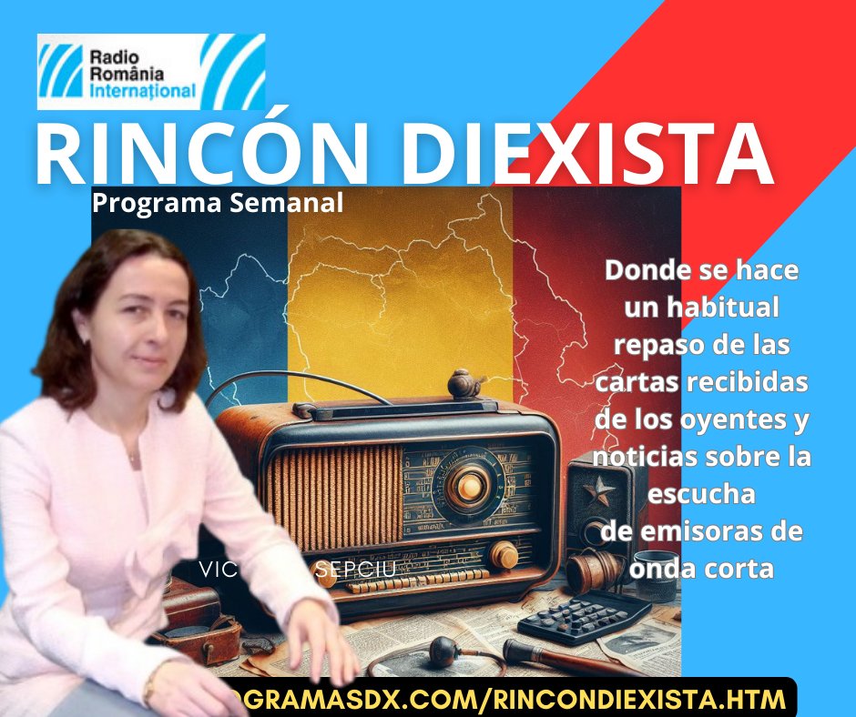 programasdx's tweet photo. https://t.co/aMJXIDpD4a
RINCON DIEXISTA DE RADIO RUMANIA INTERNACIONAL

Programa del 09 de Agosto 2026

https://t.co/aMJXIDpD4a

Otros programas Diexistas:
https://t.co/mvNpyVEIDd

Cordiales 73
Programas DX https://t.co/LPXz61IWkD
