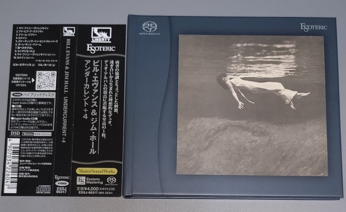 SickazzDog's tweet photo. #NowPlaying
#BillEvans
#JimHall
『UNDERCURRENT』📀
https://t.co/Y1WKqZvX7p
1962年録音
今回は2025年発売のESOTERIC Hybrid盤🎵 https://t.co/CQyTHqG92h