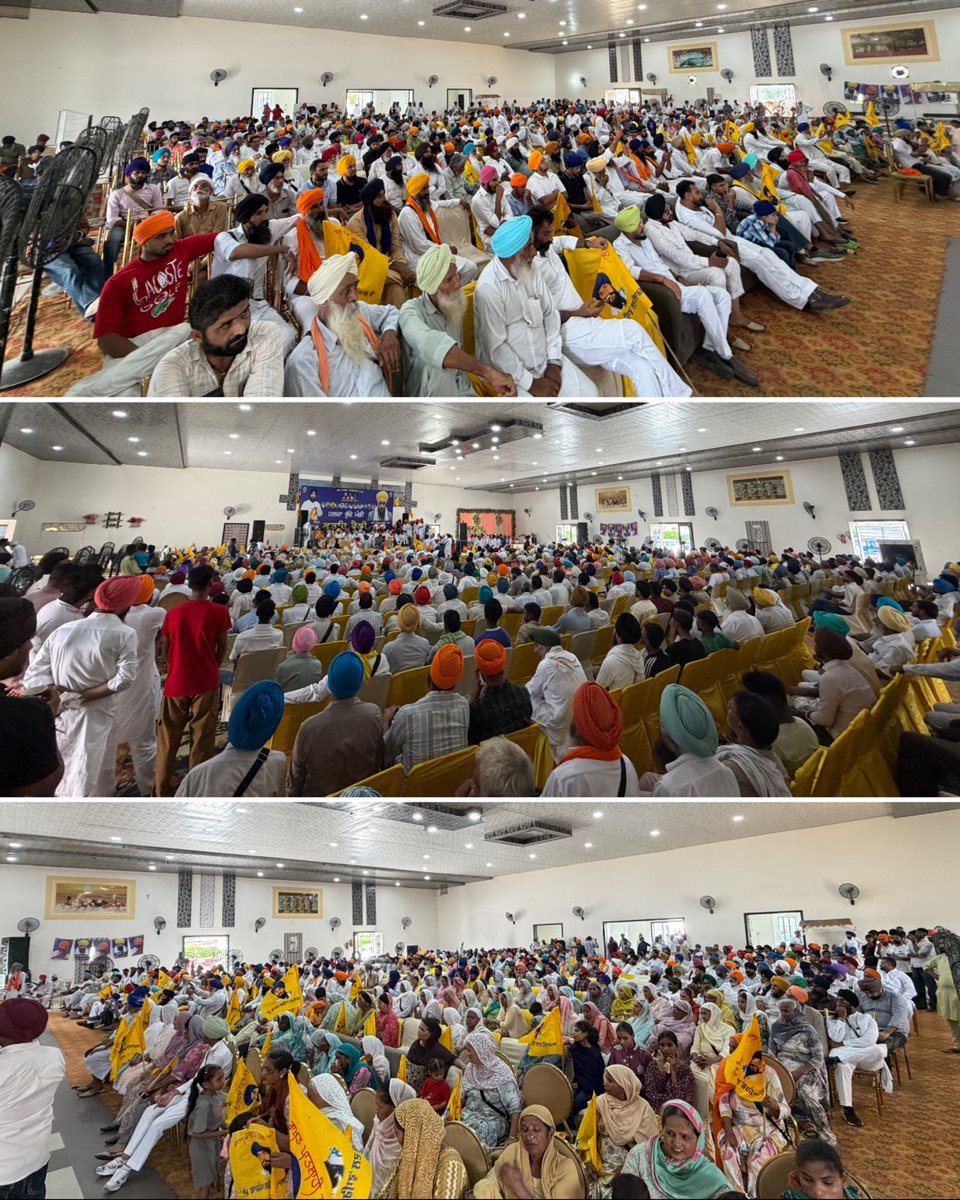 officialadwpd's tweet photo. ਅੱਜ ਹਲਕਾ ਭੁੱਚੋ ਮੰਡੀ, ਬਠਿੰਡਾ ਵਿਖੇ ਸੀਨੀਅਰ ਮੀਤ ਪ੍ਰਧਾਨ ਸੁਖਦੀਪ ਸਿੰਘ ਜੀ ਵੱਲੋਂ ਕਰਵਾਈ ਗਈ ਫਤਿਹ ਰੈਲੀ ਨੇ ਰਾਜਸੀ ਮਾਹੌਲ ਵਿੱਚ ਨਵਾਂ ਜੋਸ਼ ਭਰ ਦਿੱਤਾ।
ਰੈਲੀ ਵਿੱਚ ਸੰਗਤਾਂ ਦਾ ਠਾਠਾਂ ਮਾਰਦਾ ਇਕੱਠ, ਮਿਲਿਆ ਬੇਮਿਸਾਲ ਪਿਆਰ ਅਤੇ ਉਤਸ਼ਾਹ ਫਤਿਹ ਦੀ ਗਵਾਹੀ ਭਰਦਾ ਨਜ਼ਰ ਆਇਆ।
.
ਸਮੂਹ ਸੰਗਤਾਂ ਦਾ ਅਸੀਂ  ਤਹਿ ਦਿਲੋਂ ਯਾਦ ਕਰਦੇ ਹਾਂ। 
.
#akalidalwarispunjab #youthadwpd #bhaiamritpalsinghji #mpamritpalsingh #cmamritpalsingh