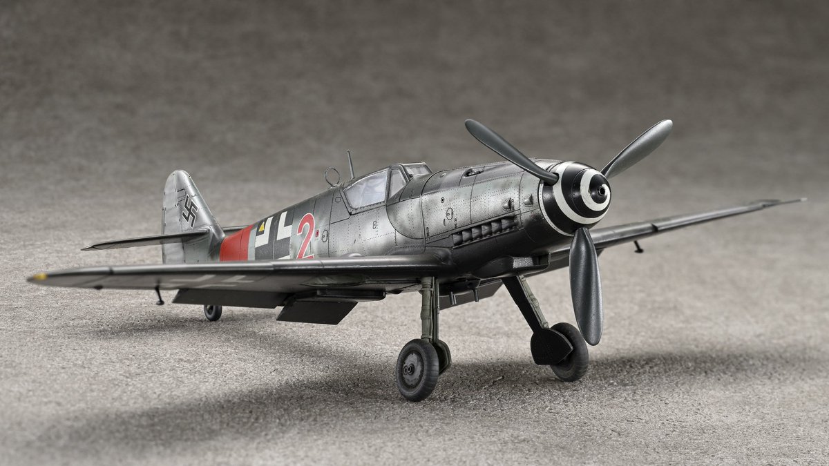 ModelArtInc's tweet photo. エデュアルド 1/48 Bf109G-6/AS
製作：Ring AK

月刊モデルアート2026年9月号「特集:メッサーシュミットBf109G」好評発売中! https://t.co/XBMYIhNDPs