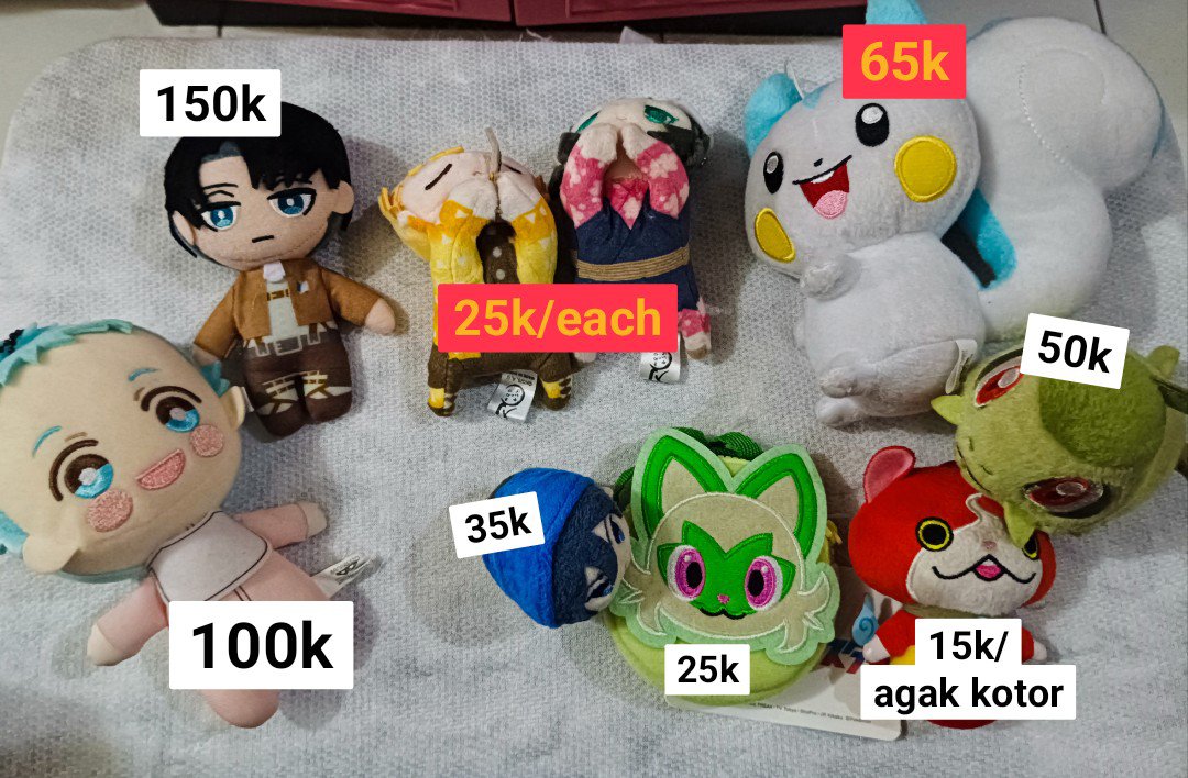 Mijutogee's tweet photo. @ANIMERCHJP Ada ini kak, negotiable
Ada figure juga tapi masih di becukcuk https://t.co/mxPOOSGQT0