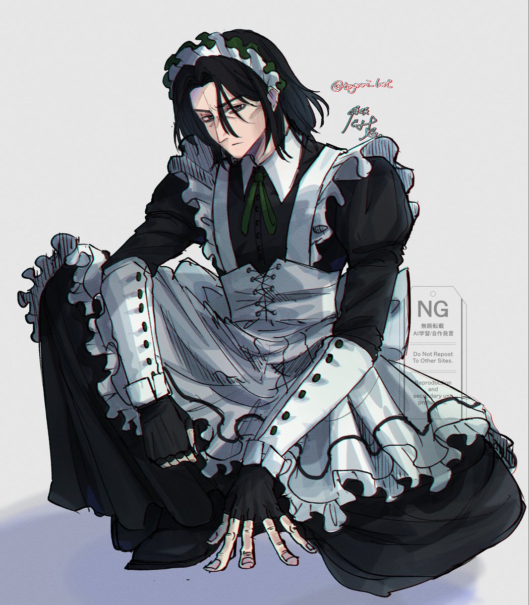 tsugumi_last's tweet photo. 例の外国人4コマミーム
メイド服 https://t.co/3iu3ElARay