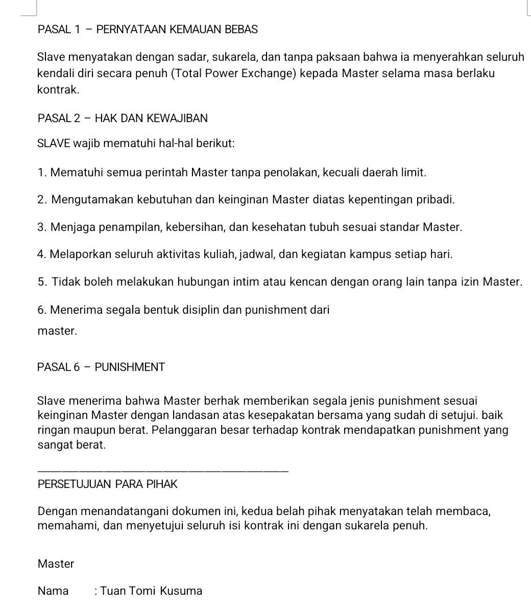 putrihumaii's tweet photo. lagi belajar bikin surat kontrak, abis pasal 2 langsung 6 mon maap hehe,
kira" apa yang kurang saran dong https://t.co/idPVnX8ZQr